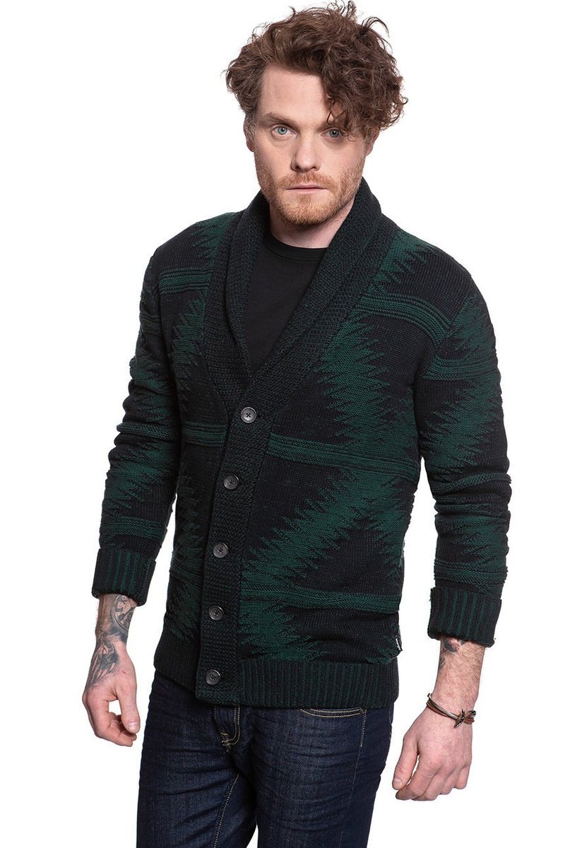 Męski sweter Wrangler CHUNKY CARDI KNIT XL