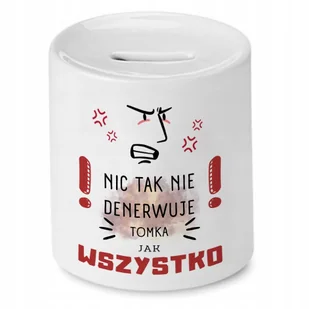 Skarbonka Dla Tomka na Urodziny Idealny Prezent z Nadrukiem ze Zdjęciem + Opakowanie na prezent (wzór 02) - Skarbonki - miniaturka - grafika 1