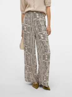 Vero Moda Spodnie w kolorze beżowym - Spodnie damskie - miniaturka - grafika 1