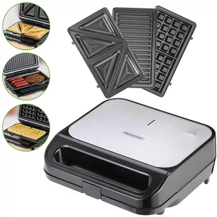 Grill elektryczny Grill Kontaktowy Opiekacz Toster Sandwicher 1000W Cool-touch - Grille elektryczne - miniaturka - grafika 1