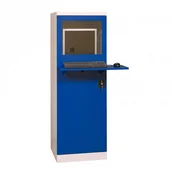 Szafy i regały magazynowe - B2B Partner Szafa warsztatowa na komputer z półką zewnętrzną na klawiaturę 469173 - miniaturka - grafika 1