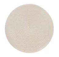 Obrusy i serwetki - Podkładka na stół Splot okrągła śr. 38 cm beżowa - miniaturka - grafika 1