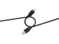 Kable USB - Kabel ISY IUC-1008 USB-A do mini USB 2.0 0,75 m Czarny - miniaturka - grafika 1