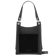 Torebki damskie - Ryłko R30159TB _5LB CZARNY torebka damska skórzana czarna - miniaturka - grafika 1