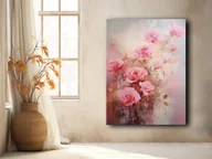 Obrazy i zdjęcia na płótnie - Kwiaty, róże - Obraz na płótnie - Druk, Blejtrama - Akwarela, Olej, Loft #39 - miniaturka - grafika 1