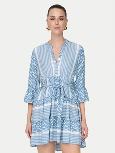 ONLY Sukienka letnia Athena 15219486 Niebieski Regular Fit - Sukienki - miniaturka - grafika 1
