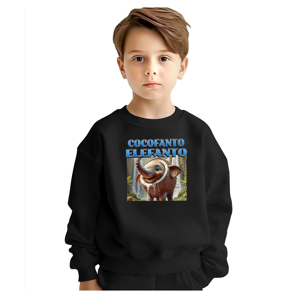 BLUZA DZIECIĘCA BRAINROT COCOFANTO ELEFANTO 104 DLA CHŁOPCA DZIEWCZYNKI