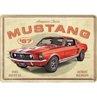 Gadżety do domu - Pocztówka metalowa 14 x 10 cm Ford Mustang GT - miniaturka - grafika 1