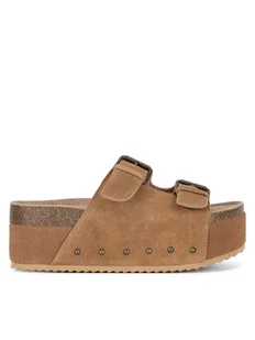 Badura Klapki TS6208-01 Brązowy - Klapki i japonki damskie - miniaturka - grafika 1