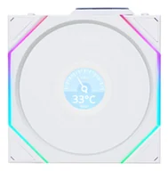 Wentylatory komputerowe - Lian Li Uni Fan TL140 LCD Wireless Obudowa komputera Wentylator 14 cm Biały 1 szt. 14TLLCD1W1W - miniaturka - grafika 1