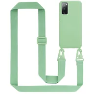 Etui i futerały do telefonów - Łańcuszek Etui Do Samsung Galaxy S20 FE Pokrowiec w LIQUID JASNO ZIELONY Silicone TPU Obudowa Ochronny Cadorabo - miniaturka - grafika 1