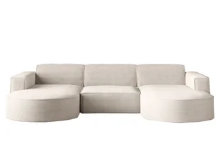 Sofa w kształcie U Modena narożnik tkanina Poso beżowy - Narożniki - miniaturka - grafika 1