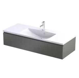 Szafka łazienkowa pod umywalkę Oristo Brylant 120 cm zielony mat OR36-SD1S-120-17R - Szafki łazienkowe - miniaturka - grafika 1