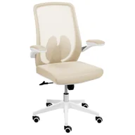 Fotele i krzesła biurowe - Beliani Krzesło biurowe OVERLORD Beżowy - miniaturka - grafika 1