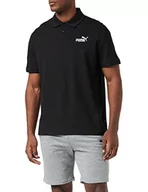 Koszulki męskie - Puma Męska koszulka polo Ess Pique czarny Black-cat M 586674 - miniaturka - grafika 1