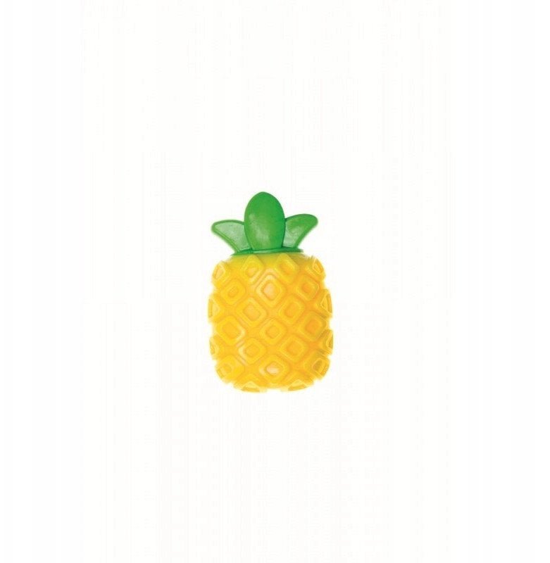 Ananas, zabawka, dla psa, TPR, 11,4x7x4,5 cm, z piszcza�k�