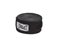 Bandaże bokserskie - Everlast bandaże bokserskie bawełniane czarne 4,5 m - miniaturka - grafika 1