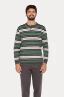 Piżamy męskie - Piżama męska SEBASTIAN XXL Zielony - miniaturka - grafika 1