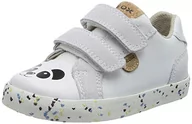 Buty dla dziewczynek - Geox Buty dziecięce B Kilwi Girl Sneaker, białe/czarne, rozmiar 23, biały/czarny, 23 EU - miniaturka - grafika 1