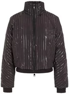 Kurtki damskie - Armani Exchange Damska kurtka sustainable, Turtle Neck, Cuffed Sleeves, Casual Fit Shell Jacket, Black Signature, L - miniaturka - grafika 1