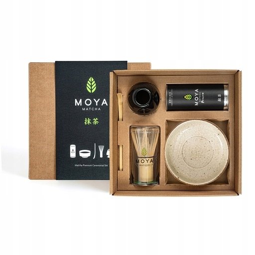 Zestaw do matchy ceremonialny Moya Matcha Luksusowa i czarka Okashi