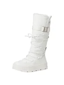 Kozaki damskie - Tamaris Damskie 1-1-26657-41 modne kozaki, białe, 36 EU, biały, 36 EU - miniaturka - grafika 1