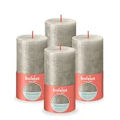 Świece - Bolsius Świece pieńkowe Shimmer, 6 szt., 130x68 mm, kolor szampana Sfeerpunt - miniaturka - grafika 1