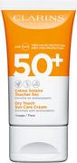 Kremy do twarzy z filtrem - Clarins Dry Touch Sun Care Cream - Krem do opalania twarzy SPF 50+ - miniaturka - grafika 1