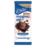 Czekolada - Czekolada E.Wedel plus magnez Gorzka 80 g E.Wedel - miniaturka - grafika 1