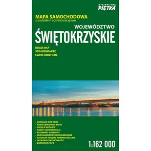 Województwo Świętokrzyskie 1:162 000 mapa samoch. - Wydawnictwo Piętka - mapa - Obcojęzyczne przewodniki, mapy i atlasy - miniaturka - grafika 1