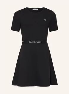 Sukienki - Calvin Klein Sukienka Z Dżerseju schwarz - grafika 1