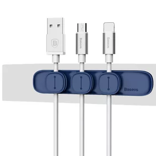 Baseus Peas magnetyczny uchwyt organizer do kabli niebieski 6953156254985 - Kable USB - miniaturka - grafika 9