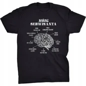 Koszulki męskie - Koszulka Mózg Serwisanta Śmieszny Prezent - miniaturka - grafika 1