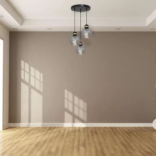 Milagro Industrialna LAMPA wisząca OMEGA MLP6533 szklana OPRAWA kule ZWIS loft kaskada czarna przezroczysta MLP6533 - Lampy sufitowe - miniaturka - grafika 1