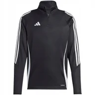 Bluzy męskie - Bluza męska adidas Tiro 24 Training Top czarna IJ9963 S - miniaturka - grafika 1