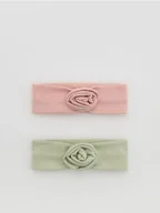 Komplety dla niemowląt - Reserved - Bawełniana opaska na głowę 2 pack - wielobarwny - miniaturka - grafika 1