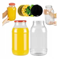 Pojemniki kuchenne - SŁOIK SZKLANY 2L SŁÓJ NA PRZETWORY NALEWKI MIÓD Pojemnik Z Zakrętką - miniaturka - grafika 1