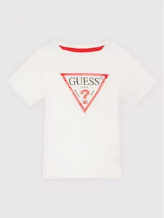 Koszulki dla chłopców - Guess T-Shirt N73I55 K8HM0 Biały Regular Fit - grafika 1
