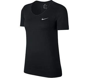 Nike T-shirt damski W Nk Infinite Top Ss Black/(Reflective Silv) S - Koszulki i topy damskie - miniaturka - grafika 1
