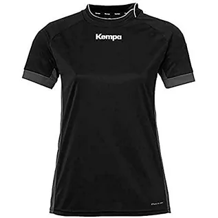 Koszulki i topy damskie - Kempa Prime damska koszulka do noszenia na co dzień, czarno-antracyt, XL - grafika 1