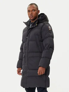 Parajumpers Płaszcz zimowy Long Bear 25WMPMPUHF04 Czarny Regular Fit - Płaszcze męskie - miniaturka - grafika 1