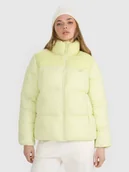 Kurtki damskie - 4F Kurtka puchowa z wypełnieniem syntetycznym damska - zielona S - miniaturka - grafika 1