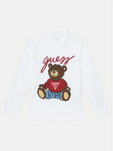 Guess Bluzka L5RI32 K8HM4 Biały Regular Fit - Bluzki damskie - miniaturka - grafika 1
