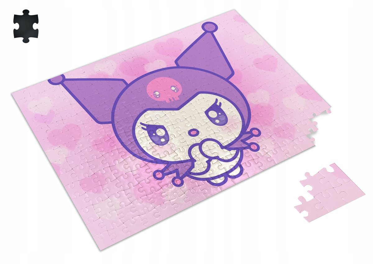 Puzzle KUROMI HELLO KITTY Cinnamoroll A3 252 el z Nadrukiem + IMIĘ 52