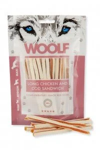 Woolf Soft Chicken And Cod Sandwich Long - Suplementy i witaminy dla psów - miniaturka - grafika 2