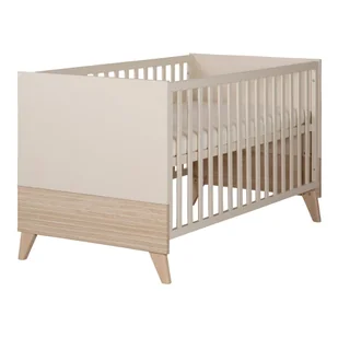 Beżowe łóżeczko z regulowaną wysokością 70x140 cm Sidney – Roba - Łóżeczka i kojce - miniaturka - grafika 1