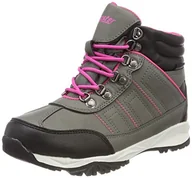 Buty dla chłopców - Gregster Dziecięce buty trekkingowe do sznurowania odporne na działanie wody i przepuszczające powietrze wysokie buty trekkingowe wygodne lekkie buty dziecięce do aktywności na świeżym powietrzu buty trekkingowe dla chłopców i dziewczynek, szary - Szary, szary, różowy. - 30 EU - miniaturka - grafika 1