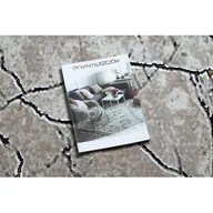 Dywany - Dywan GLOSS nowoczesny 529A 53 Marmur, kamień, stylowy, glamour kość słoniowa / beż Beżowy, 180x270 - miniaturka - grafika 1