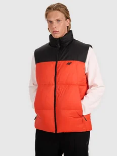 4F Bezrękawnik puchowy z wypełnieniem syntetycznym męski - czerwony 3XL - Kurtki męskie 4F Bezrękawnik puchowy z wypełnieniem syntetycznym męski - czerwony 3XL - Kurtki męskie - miniaturka - grafika 1