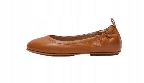 FITFLOP DAMSKIE BALERINY SKÓRZANE BRĄZ 38,5 2Ż3H